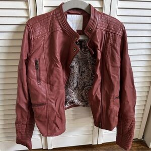 Anthropologie Etienne Rust Leather Jacket